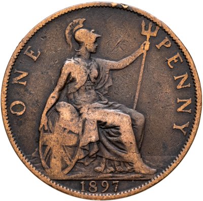 купить Великобритания 1 пенни 1897