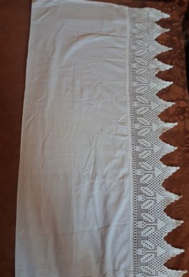 купить Подзор для кровати, ситец, кружево, 1950-1959 гг.