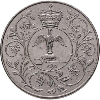 купить Великобритания 1 крона (25 новых пенсов) 1977 "25 лет правления Елизаветы II"