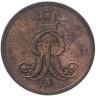 Купить Германия, Ганновер 2 пфеннига 1860