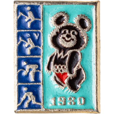 купить Значок с видами соревнований на Играх XXII летней Олимпиады Москва-1980 (серия "Пиктограммы"), СССР, Всероссийское хоровое общество, 1980-е гг.