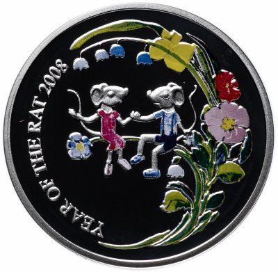 купить Ниуэ 1 доллар 2007 "Китайский гороскоп - год крысы" с сертификатом