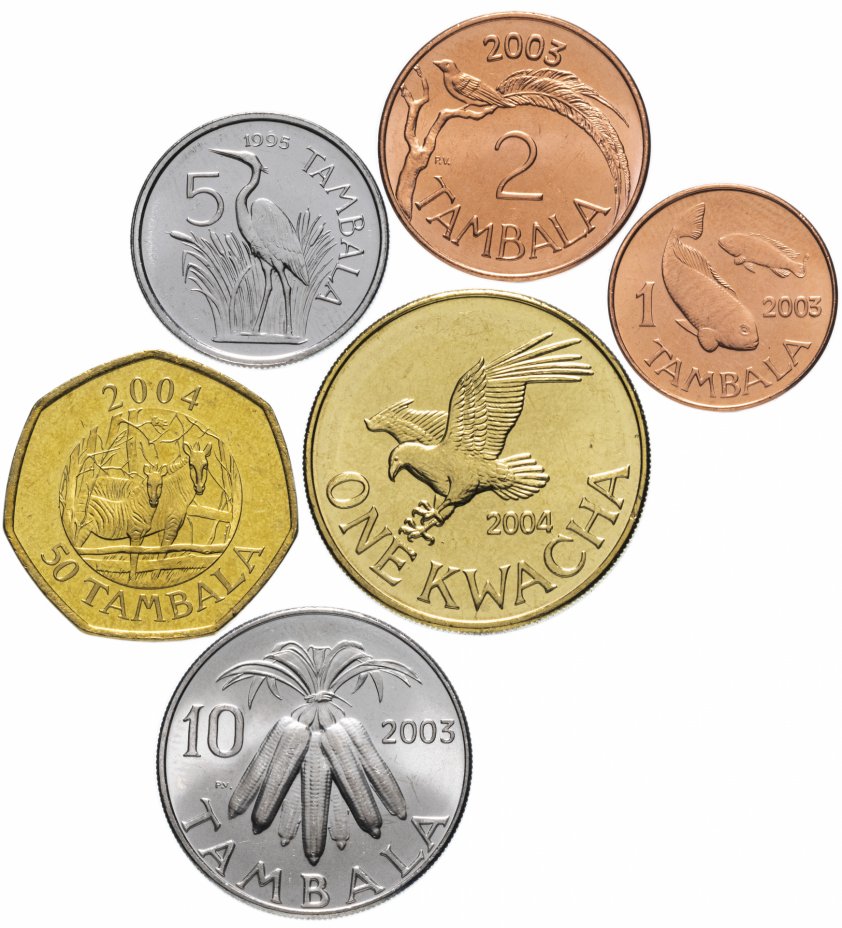 купить Малави набор 6 монет 1995-2004