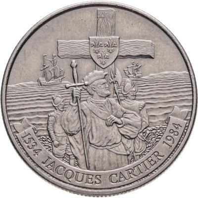 купить Канада 1 доллар (dollar) 1984 "450 лет с момента открытия французской Америки. Жак Картье"