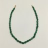 Купить Бусы из бусин под малахит, металл, композитный материал, СССР, 1970-1990 гг.