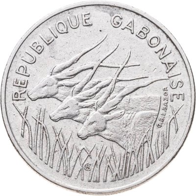 купить Габон 100 франков (francs) 1975