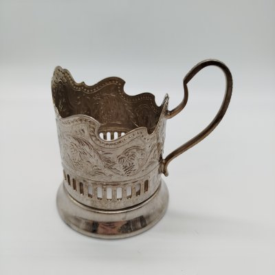 купить Подстаканник "Советский космос", мНЦ (медь-никель-цинк), Кольчугинский завод цветных металлов, СССР, 1970-1980 гг.