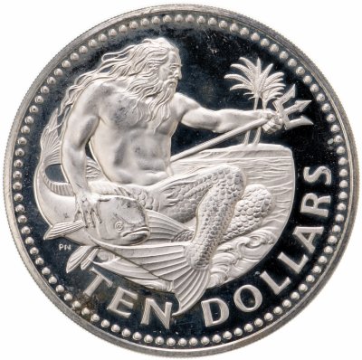 купить Барбадос 10 долларов 1973-1974 "Нептун"