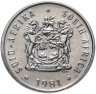 Купить ЮАР 5 центов (cents) 1981