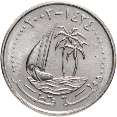 купить Катар 25 дирхамов (dirhams) 2000-2003г (Случайный год)