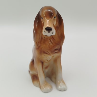 купить Статуэтка "Спаниэль", фарфор, роспись, Royal Dux, Чехословакия, 1960-1978 гг.