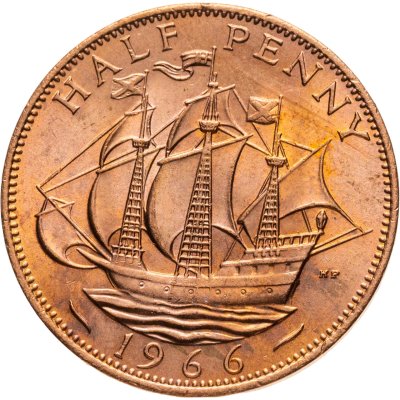 купить Великобритания 1 пенни (penny) 1966