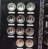 Купить Набор 36 юбилейных монет 1, 3, 5 рублей 1992-1995 Молодая Россия (Proof) в капсульных листах