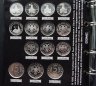 Купить Набор 36 юбилейных монет 1, 3, 5 рублей 1992-1995 Молодая Россия (Proof) в капсульных листах