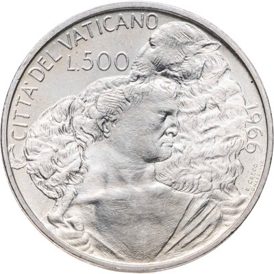 купить Ватикан 500 лир (lire) 1966