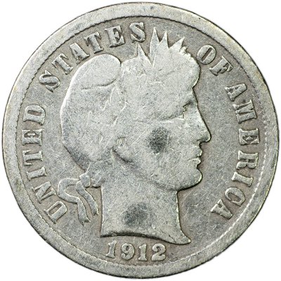 купить США 10 центов [Дайм] 1912 [KM#113] "Barber Dime"