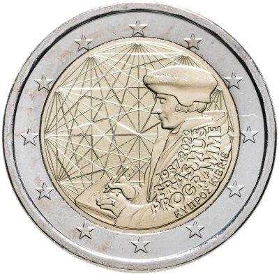 купить Кипр 2 евро (euro) 2022 "35 лет программы Erasmus"