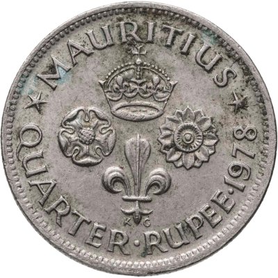 купить Маврикий 1/4 рупии (rupee) 1978