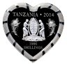 Купить Танзания 1000 шиллингов 2014 Любовь бесценна - Павлины
