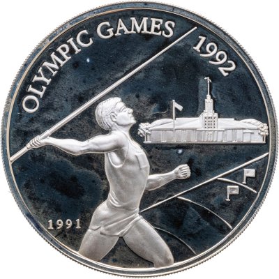 купить Самоа и Сисифо 10 тала 1991 "Олимпийские игры 1992 - Метание копья"