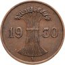 Купить Германия 1 рейхспфенниг (reichspfennig) 1930, знак монетного двора "A" — Берлин