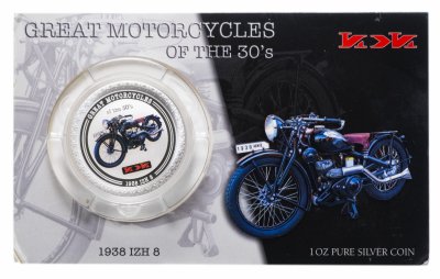 Купить Острова Кука 2 доллара (dollars) 2007 "Мотоциклы - ИЖ-8" в буклете