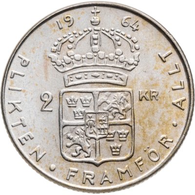 купить Швеция 2 кроны 1964