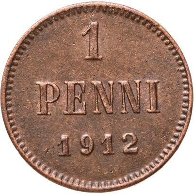 купить 1 пенни (penni) 1912 Российская Финляндия
