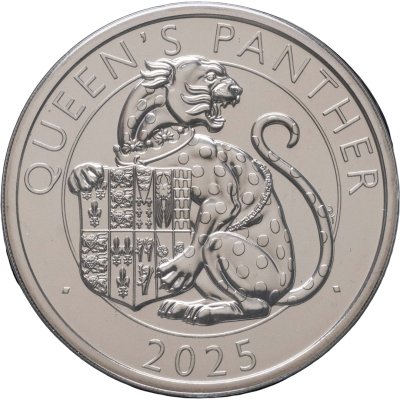 купить Великобритания 5 фунтов 2025 "Звери Тюдоров - Пантера королевы" в буклете