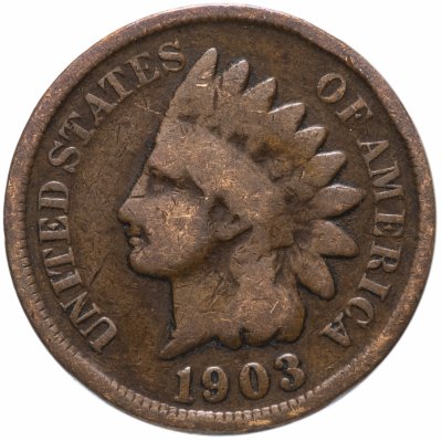 Купить США 1 цент (cent) 1903 Indian Head Cent