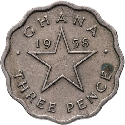 купить Гана 3 пенса 1958