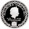 Купить Токелау 5 долларов 2017 "Лист японского клена", в буклете с сертификатом