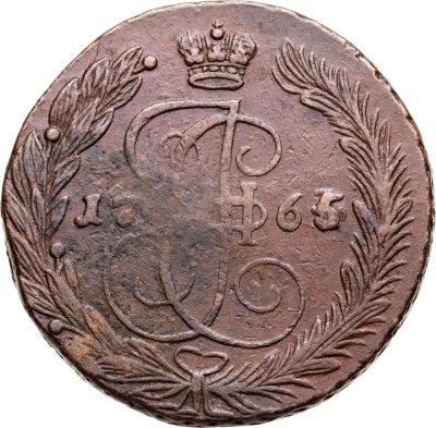 купить 5 копеек 1765 ЕМ передатировка