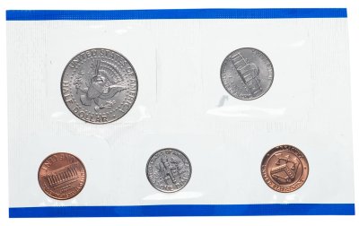 купить США набор из 5 монет и жетона 1999 монетного двора P