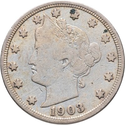 купить США 5 центов (cents) 1903 "Liberty Nickel"