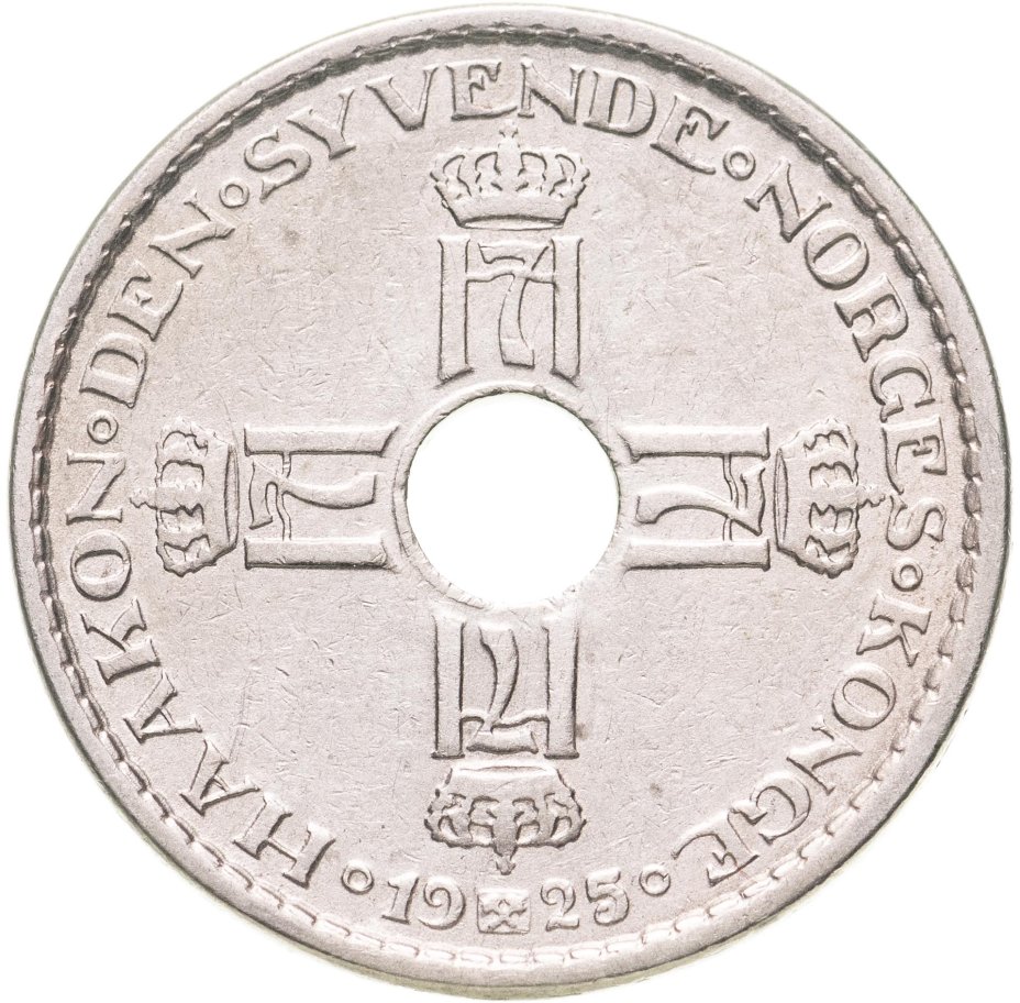 Монета Норвегия 1 крона (crown) 1925 стоимостью 361 руб.