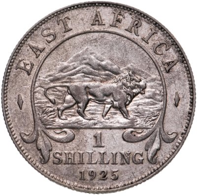 купить Британская Восточная Африка 1 шиллинг (shilling) 1925