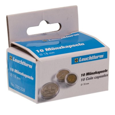 купить Круглая капсула для монет Leuchtturm 18 мм