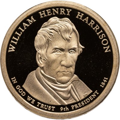 купить США 1 доллар 2009 S Уильям Генри Гаррисон (9-ый Президент США), знак монетного двора "S" - Сан-Франциско