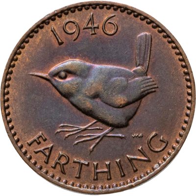 купить Великобритания 1 фартинг (farthing) 1946