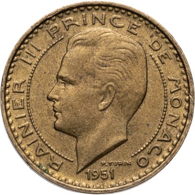 купить Монако 10 франков (francs) 1951