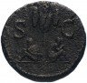 Купить Римская Империя Домициан 81–96гг дупондий (реверс: две фигуры под столбом)