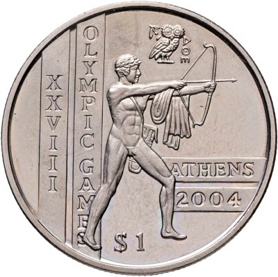 купить Сьерра-Леоне 1 доллар (dollar) 2003 "XXVIII летние Олимпийские Игры, Афины 2004 - Стрельба из лука"