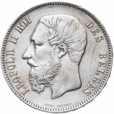 купить Бельгия 5 франков 1875