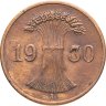 Купить Германия 1 пфенниг (рейхспфенниг) 1930 "А"