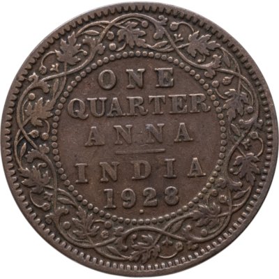 купить Британская Индия 1/4 анны (anna) 1928