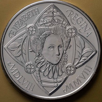 купить Великобритания 5 фунтов 2008 «450-летие со дня восхождения королевы Елизаветы I» в буклете