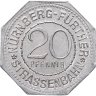 Купить Германия, Нюрнберг (нотгельды) 20 пфеннигов 1919 "Замок"