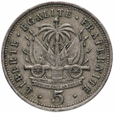 купить Гаити 5 сантимов (centimes) 1905