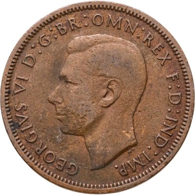 купить Великобритания 1/2 пенни (penny) 1938